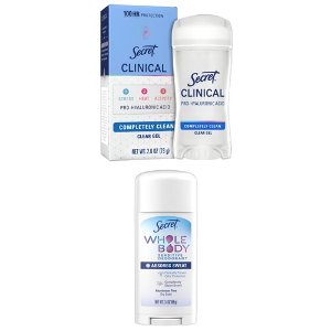 Save $3.00 on Secret Deodorant