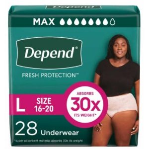 Save $1.50 on Depend Bulk Pack