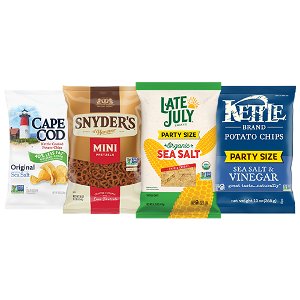 Save 20% on Snyder's of Hanover, Kettle Brand, Late July and Cape Cod PICKUP OR DELIVERY ONLY