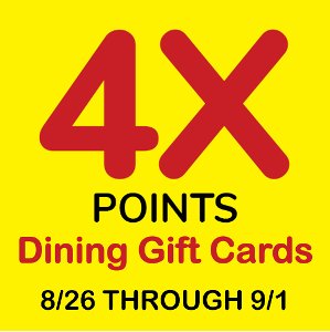 Get 4x POINTS
