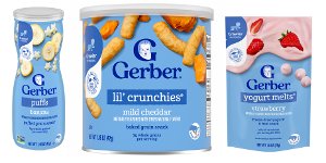 $1.99 Gerber Puffs, Crunchies or Yogurt Melts