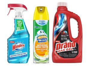 Save 20% on Windex, Drano, Pledge, Shout and Scrubbing Bubbles PICKUP OR DELIVERY ONLY