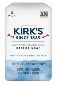 Save $2.00 on Kirk's Castile Bar Soap