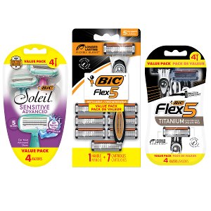 Save $3.00 on BIC LARGE Size Razor: Flex5 or Soleil
