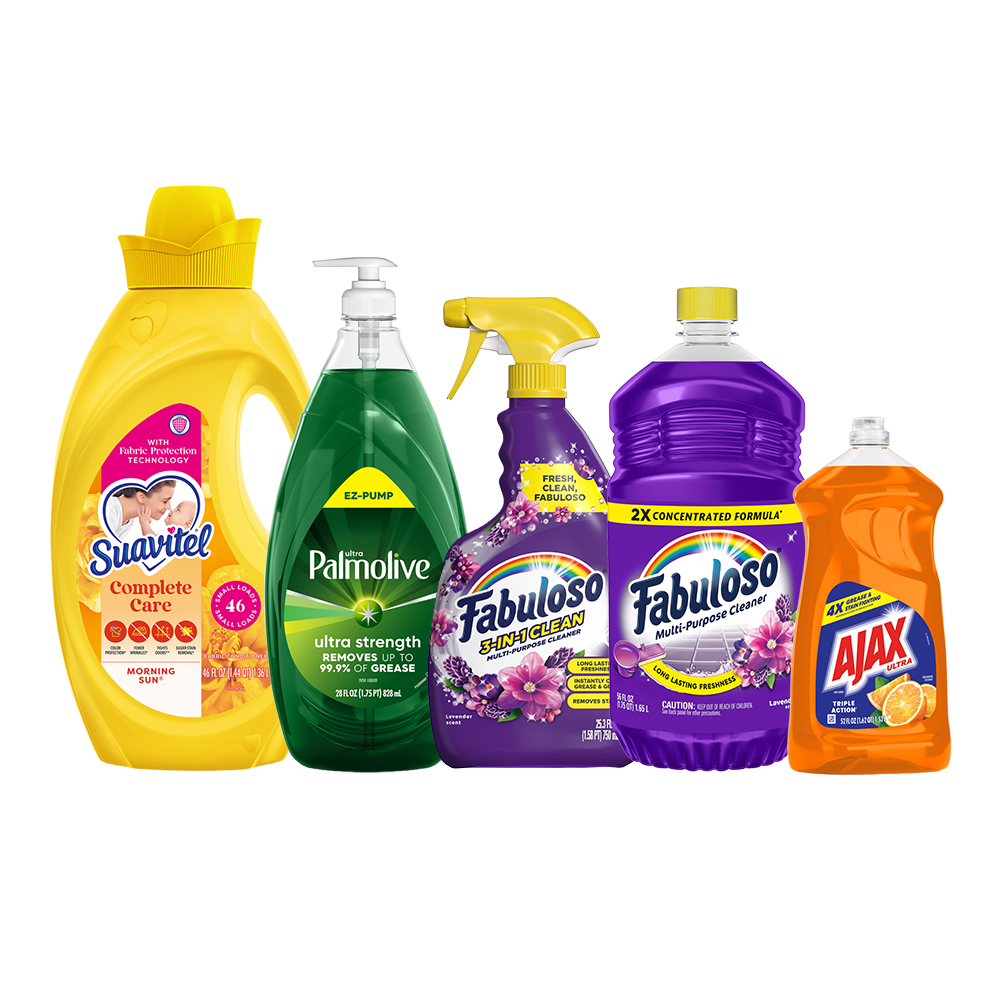 Save $2.50 on 2 Ajax, Palmolive, Murphy, Suavitel or Fabuloso Products