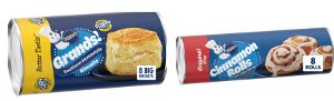 $1.79 Pillsbury Biscuits or Rolls