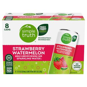 Save 20% on Simple Truth Sparkling Water 8pk PICKUP OR DELIVERY ONLY