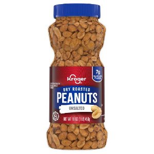 Save $0.50 on Kroger Dry Roasted Peanuts