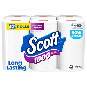 Save $2.00 on Scott 1000 Bath Tissue
