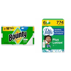 Save $3.00 on Puffs or Bounty