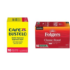 Save $1.00 on Folgers or Café Bustelo K-Cups