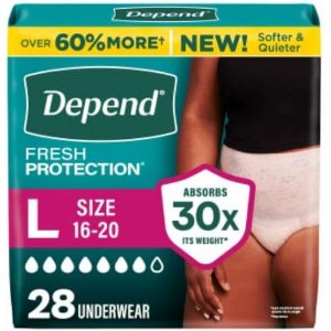 Save $1.50 on Depend Bulk Pack