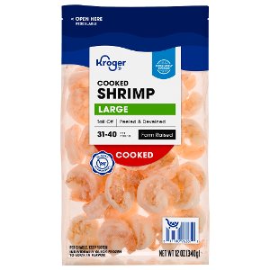 $4.99 Kroger Cooked or Raw Shrimp PICKUP OR DELIVERY ONLY