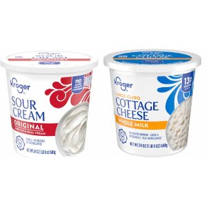 $2.29 Kroger Sour Cream or Cottage Cheese PICKUP OR DELIVERY ONLY