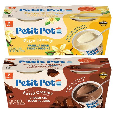 Buy ONE (1) Petit Pot 2ct Extra Creamy Pudding Cups and Get ONE (1) FREE