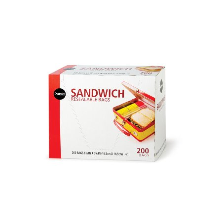 Save $1.50 Off The Purchase of One (1)  Publix Resealable Sandwich Bags 180-ct. box