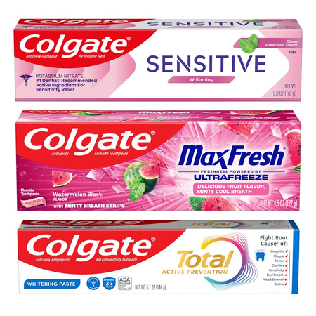 Save $2.00 on any ONE (1) Colgate Total, Optic White Stain Fighter, Max Fresh or Sensitive Toothpaste