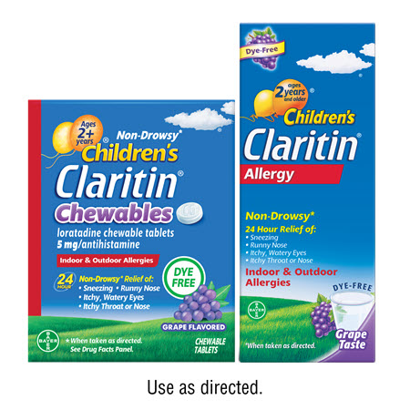 Save $5.00 on any ONE (1) Non-Drowsy Children's Claritin&reg; Allergy Chewables 20ct or larger or Syrup 8oz (excludes Adult Claritin&reg;)
