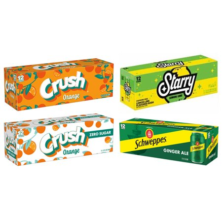 SAVE $2.00 on TWO (2) 12-pack cans of any flavor* (Reg. or Zero Sugar) Crush, Schweppes, Starry or Mug Root Beer *Flavors subject to availability
