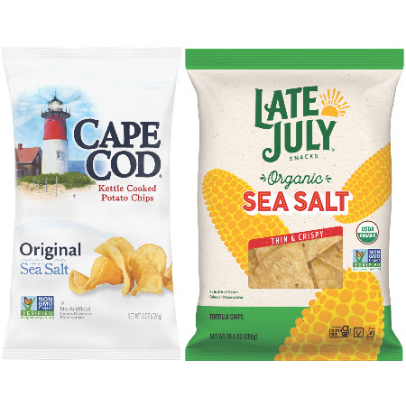Save $1.00 on any ONE (1) Cape Cod&reg; Large Bags or Late July&reg; 10oz