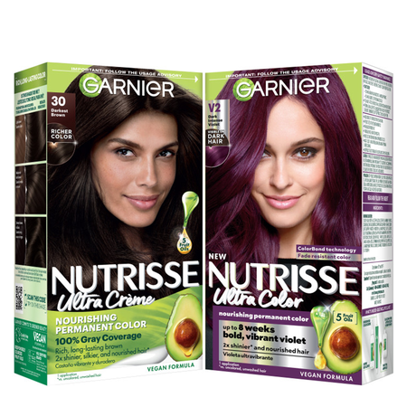 Save $4.00 on any TWO (2) Garnier® Nutrisse® haircolor products