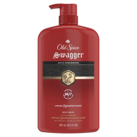 Save $4.00 on TWO Old Spice Body Wash Pump 25oz or Larger (excludes Super Hydration and trial/travel size).