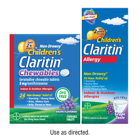 Save $5.00 on any ONE (1) Non-Drowsy Children's Claritin&reg; Chewables 20ct or larger or Syrup 8oz (excludes Adult Claritin&reg;)