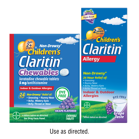 Save $5.00 on any ONE (1) Non-Drowsy Children's Claritin&reg; Chewables 20ct or larger or Syrup 8oz (excludes Adult Claritin&reg;)