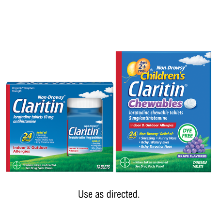 Save $10.00 on any ONE (1) Non-Drowsy Claritin&reg; or Children's Claritin&reg; 56ct or larger
