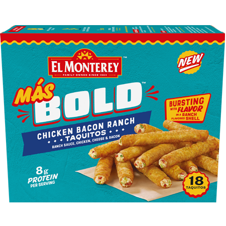 Save $2.00 on any ONE (1) El Monterey Mas Bold Taquitos