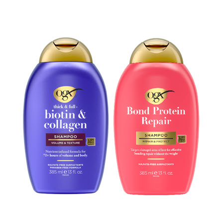 Save $6.00 on any TWO (2) OGX&reg; Hair Products (excludes ProGrowth + Peptide and trial/travel sizes)