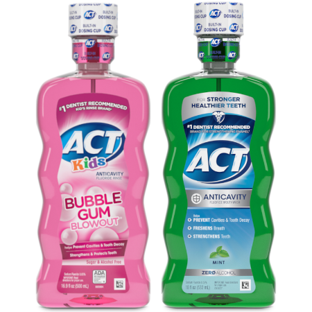 Save $1.00 on any ONE (1) ACT&reg; Kids or Adult product (Excluding Kids Toothpaste and Trial/Travel Sizes)