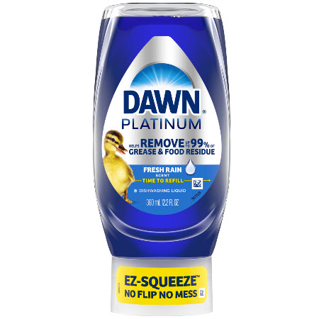 Save $2.00 on any TWO (2) Dawn Platinum EZ-Squeeze 11.8-14.6 oz AND/OR Dawn Ultra Liquid 14.2-18 oz (excludes trial/travel size)
