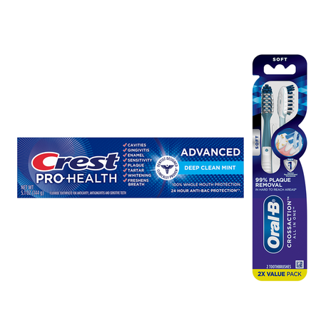 Save $3.00 on THREE Adult Crest Paste 2.4oz or more, Crest 3DW Deep Stain Remover, Crest Clean Breath, Crest Kids Advanced OR Burt's Bees Adult Paste