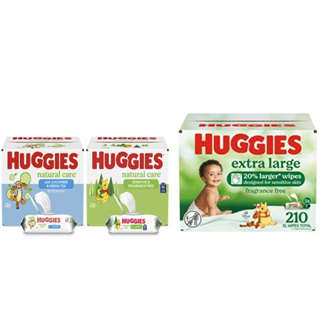 Save $0.50 on any ONE (1) Select pack of Huggies® Baby Wipes