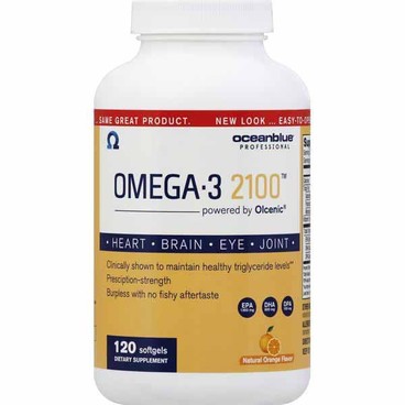 Oceanblue Professional Dietary SupplementBuy 1 Get 1 FREEFree item of equal or lesser price.
Omega-3 2100 Pharmaceutical Grade Fish Oil or Mini Caps, or Omega-3 With COQ10 or With Vitamin D, 60 to 120-ct. bot. or Prenatal, 30-ct. bot.