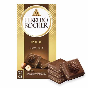 Ferrero Rocher ChocolateBuy 1 Get 1 FREEFree item of equal or lesser price. 
Milk, Dark, or White Chocolate Hazelnut; or Macadamia & Hazelnut, 3.1-oz bar