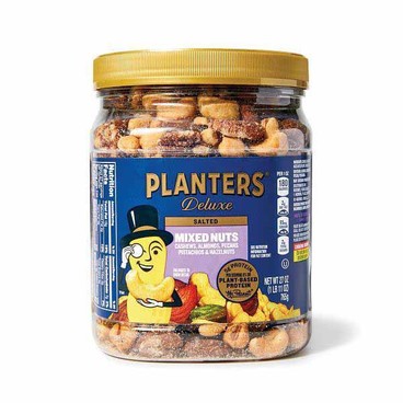 Planters Deluxe Salted Mixed NutsBuy 1 Get 1 FREEFree item of equal or lesser price.
Or Deluxe Salted Whole Cashews, 26 or 27-oz tub or Dry Roasted Peanuts, 34.5-oz jar