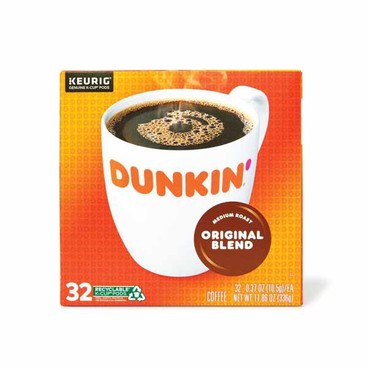 Dunkin' K-Cup CoffeeBuy 1 Get 1 FREEFree item of equal or lesser price.
32-ct. box