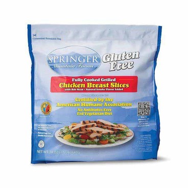 Springer Mountain Farms Chicken BreastBuy 1 Get 1 FREEFree item of equal or lesser price.
Grilled or Breaded: Slices, Chunk, Strips, or Nuggets; or Chicken Wings, 24 or 32-oz pkg.