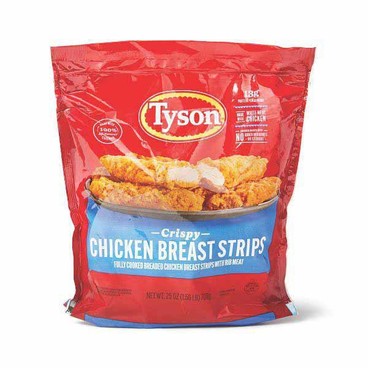 Tyson Breaded Chicken StripsBuy 1 Get 1 FREEFree item of equal or lesser price.
Or Fillets, Wings, Tenderloins, or Chicken Fries; or Any'tizers: Wings, Chicken Fries, Boneless Bites, or Wyngz, 20 to 26.5-oz pkg.