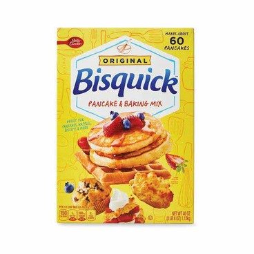Bisquick Pancake & Baking MixBuy 1 Get 1 FREEFree item of equal or lesser price.
Original, 40-oz box