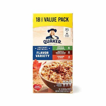Quaker Instant OatmealBuy 1 Get 1 FREEFree item of equal or lesser price.
19 or 27.3-oz or Grits, 21.7-oz box