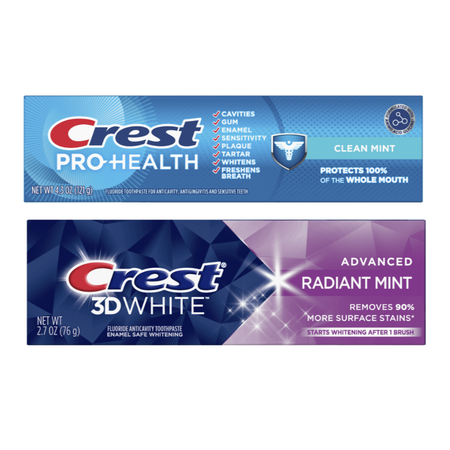 Save $2.00 on ONE Crest Toothpaste 2.4 oz or more (excludes Crest Cavity, Regular, Base Baking Soda, Tartar Control/Protection, F&W Pep Gleem, Gum Var