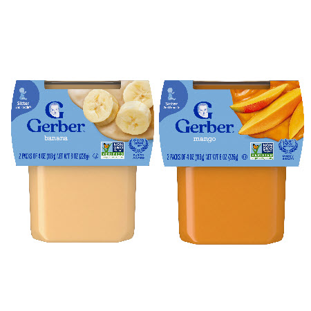 Save $1.00 on any TWO (2) Gerber&reg; 2nd Foods 4 oz Tubs (2-pk. 4-oz)