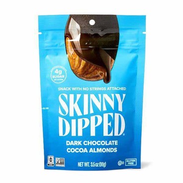 Skinnydipped AlmondsBuy 1 Get 1 FREEFree item of equal or lesser price.
Dark Chocolate Cocoa or Dark Chocolate Peanut Butter, 3.5-oz bag