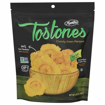 Mambo Tostones Green PlantainsBuy 1 Get 1 FREEFree item of equal or lesser price.
Or Yuca Tostones Crunchy Cassava or Crunchy Garlic Green Plantains, 3.53-oz pkg.