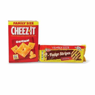 Cheez-It Family Size CrackersBuy 1 Get 1 FREEFree item of equal or lesser price.
Or Town House or Club, 18.8 to 21-oz box; or Keebler Family Size Cookies, 14.6 to 17.3-oz pkg. 
(Excluding Packages Not Marked Family Size)
