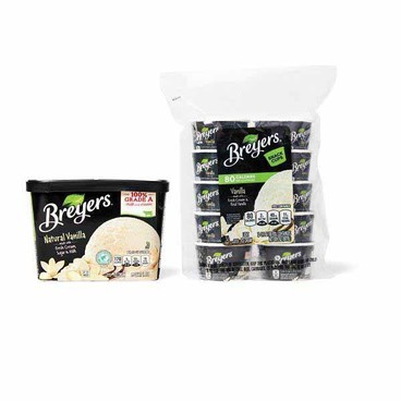Breyers Ice CreamBuy 1 Get 1 FREEFree item of equal or lesser price.
Or Frozen Dairy Dessert, 1.5-qt ctn. or Vanilla Ice Cream Cups, 30-oz pkg.