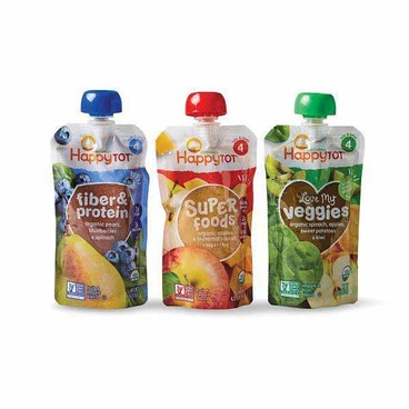 Happy Tot or Happy Baby Organics Baby FoodBuy 1 Get 1 FREEFree item of equal or lesser price.
4 or 4.22-oz pouch